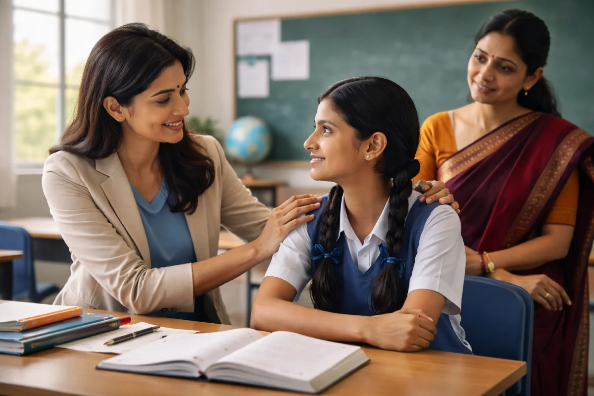 Child Marriage Law in India: Age, Rights, Remedies Teacher supports teen girl to stay in school, protecting child rights