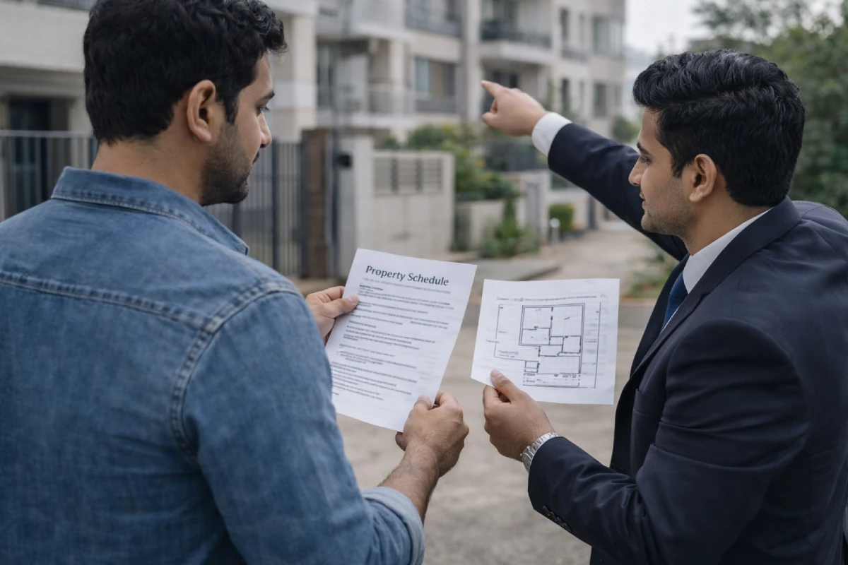 Title Deed of Property in Karnataka: Practical Guide Match property schedule to site boundary plan during Bangalore verification