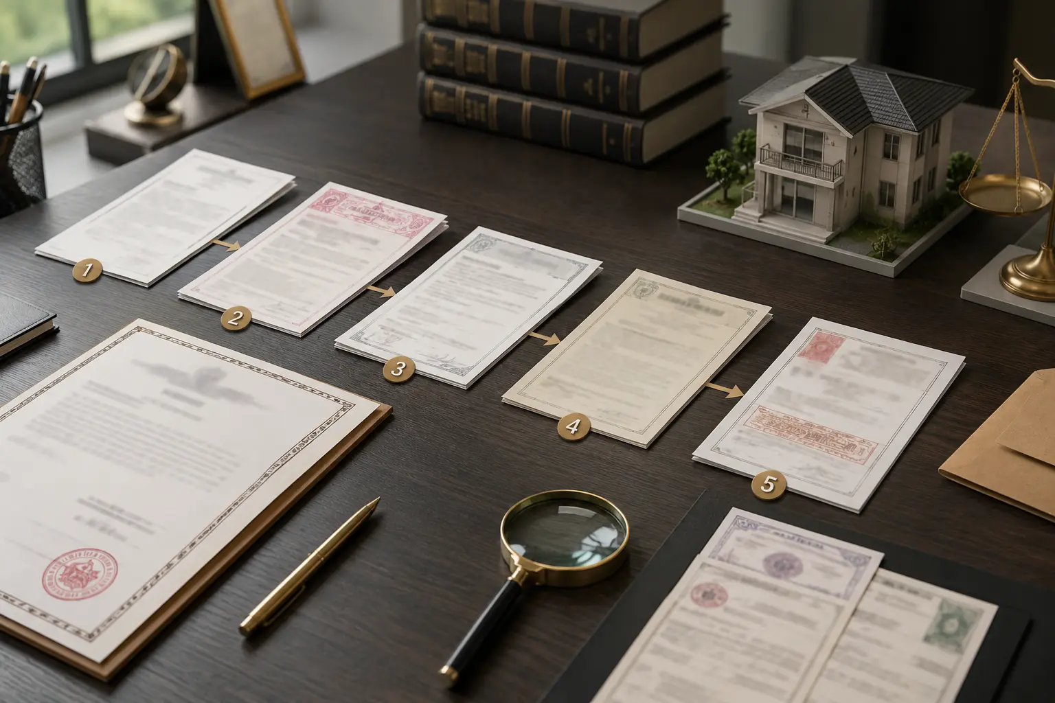 Property Documents Checklist for Buying Property in India Property ownership documents arranged for title verification in India